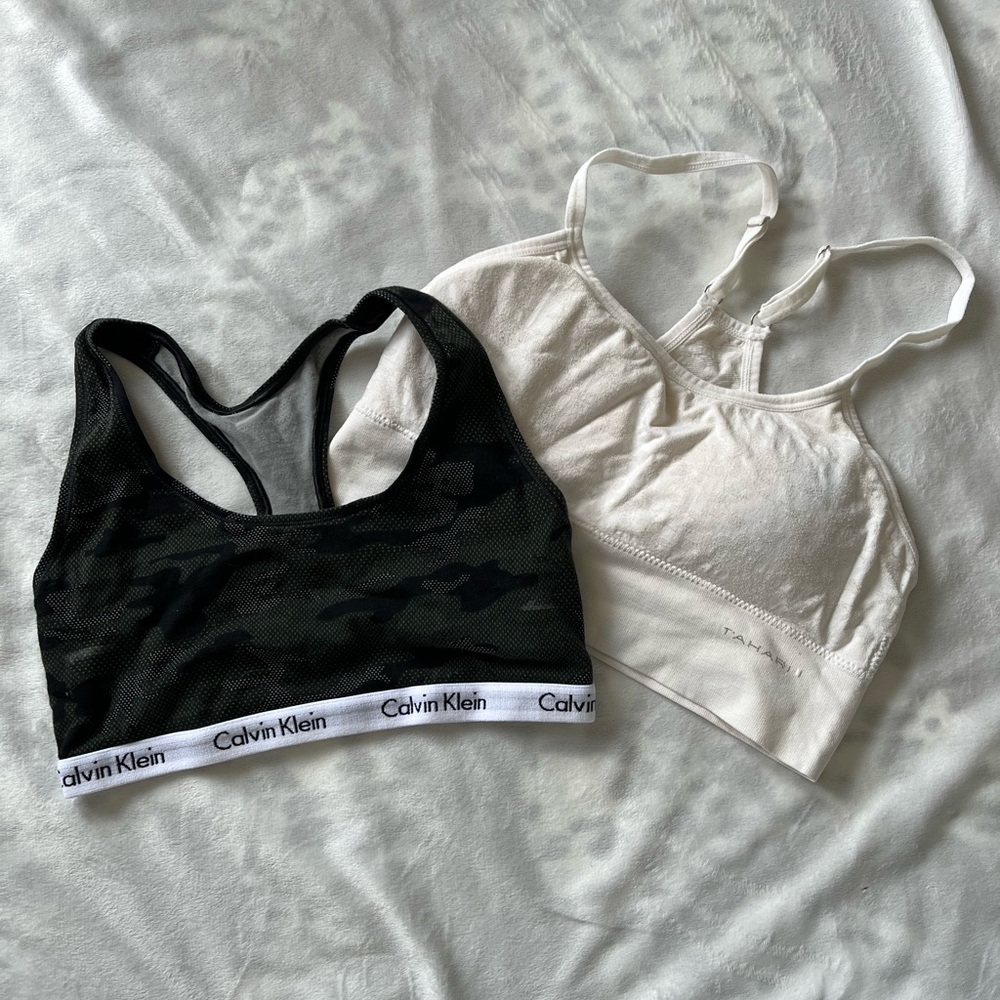 Calvin Klein sports bra bundle size S